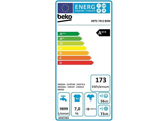 Встраиваемая стиральная машина Beko WITC7612B0W